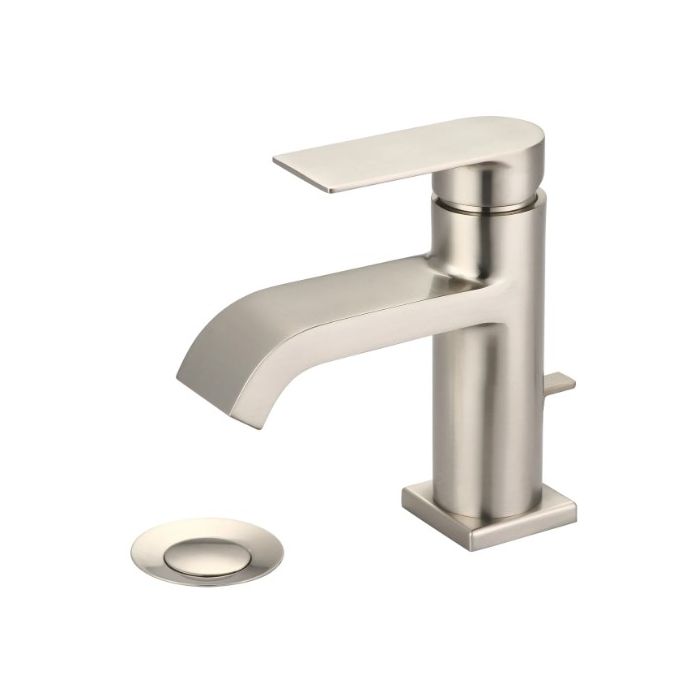 Pioneer L-6092-BN i4 1.2 GPM Deck Mounted Single Hole Bathroom Faucet with Pop-Up Drain Assembly