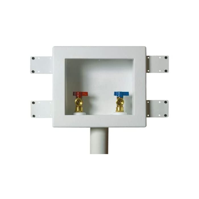 Oatey 38540 Quadtro Washing Machine Outlet Box Copper Sweat Tail Piece, 1/4