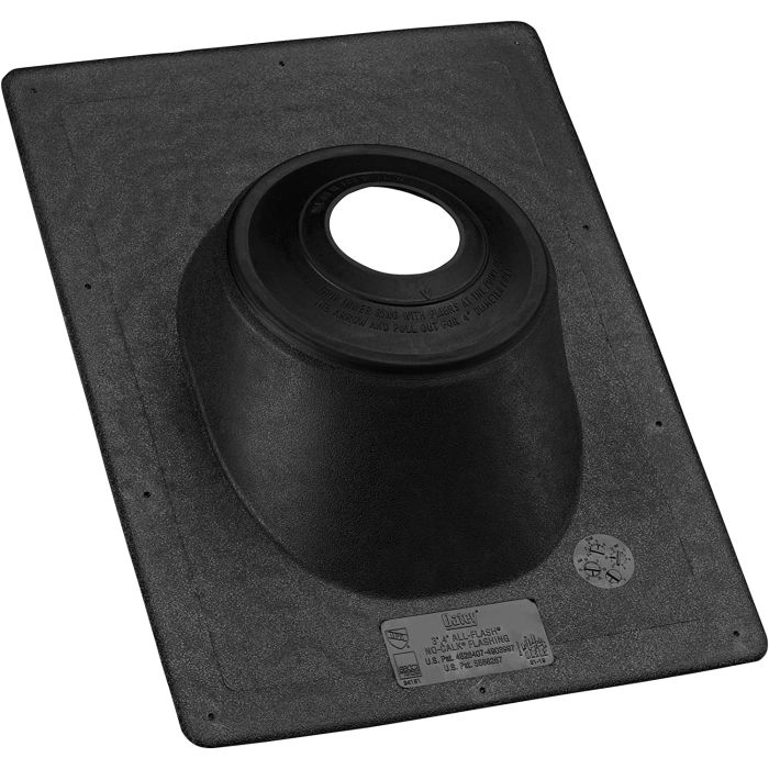 Oatey 11919 Thermo Plastic Base Flashing, 1.5-Inch-3-Inch, Gray
