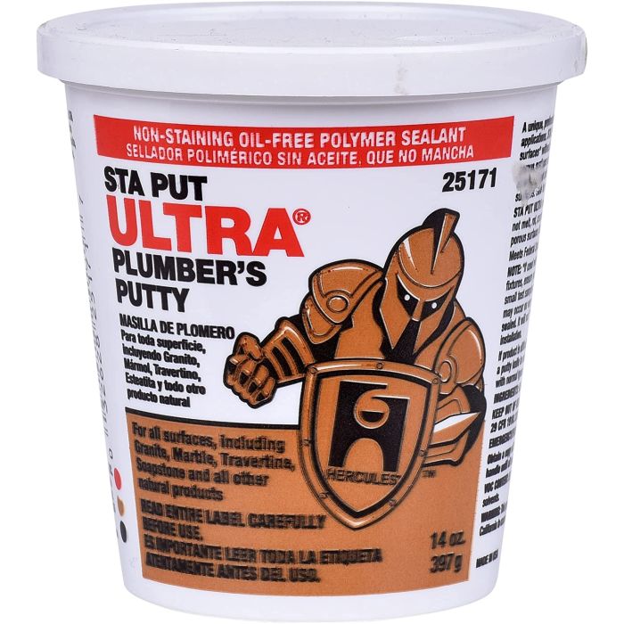 Oatey 25171 Sta Put Ultra Plumbers Putty, 14 oz Size