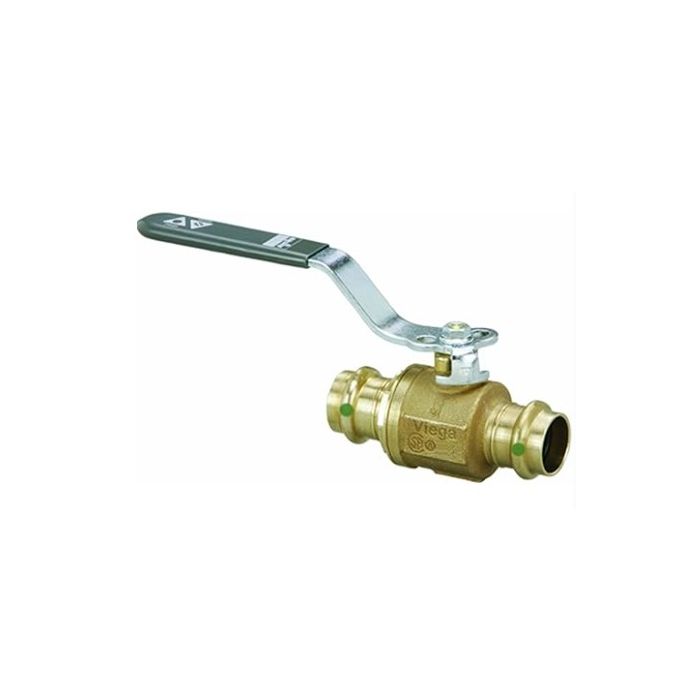 Viega 22058 ProPress Bronze Ball Valve with Metal Handle with 3/4-Inch P x P