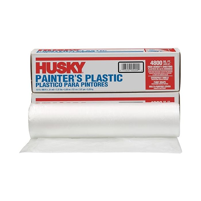 Husky 03512H Painters Plastic 12' X 400' Per Roll