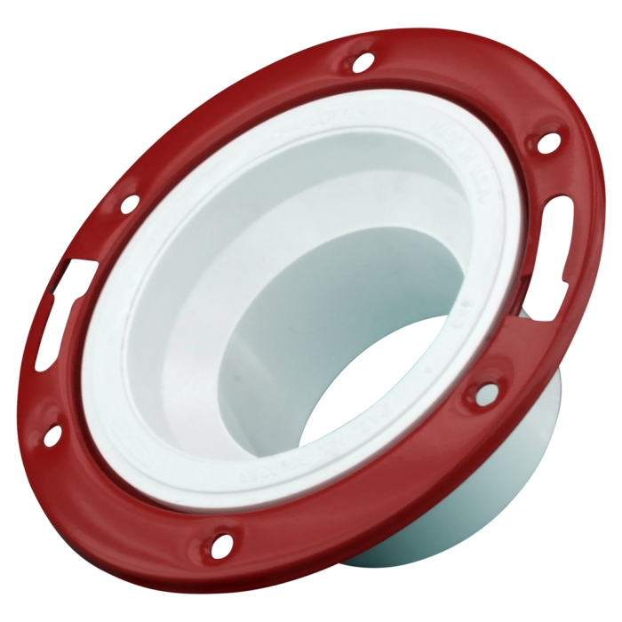 Charlotte 812 4Inch X 4Inch Pvc Closet Flange W/Adj Metal Ring Spigot