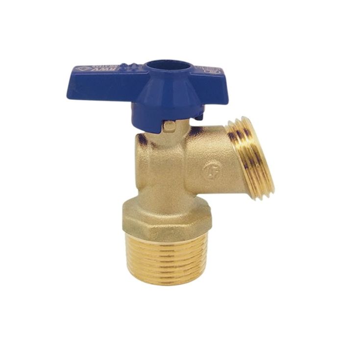 Red-White Valve 514Abblue-1/2 Low Lead Brass No Kink Boiler Drain Mnpt