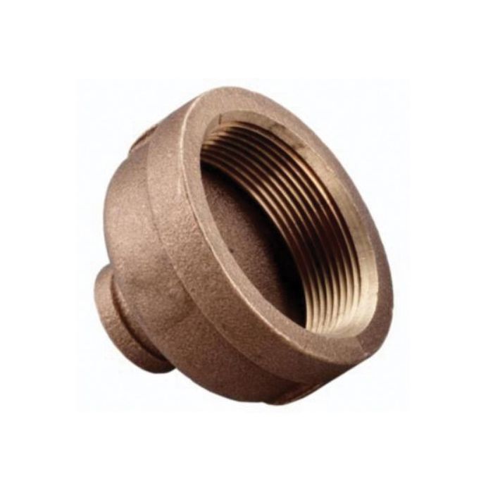 Brass Ftg XNL112-0804 Pipe Reducer Coupling, 1/2 x 1/4 in Nominal, FNPT End Style, 125 lb, Brass, Rough, Import
