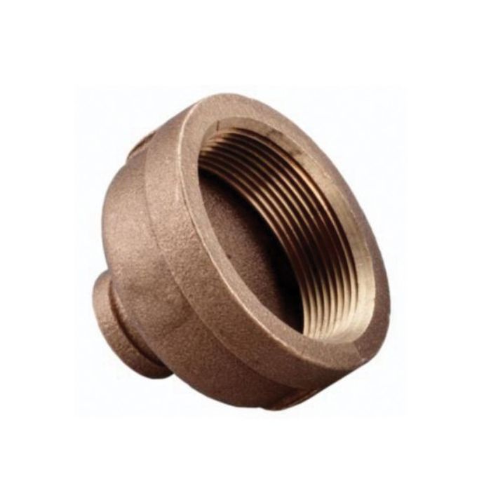 Brass Ftg XNL112-0806 Pipe Reducer Coupling, 1/2 x 3/8 in Nominal, FNPT End Style, 125 lb, Brass, Rough, Import