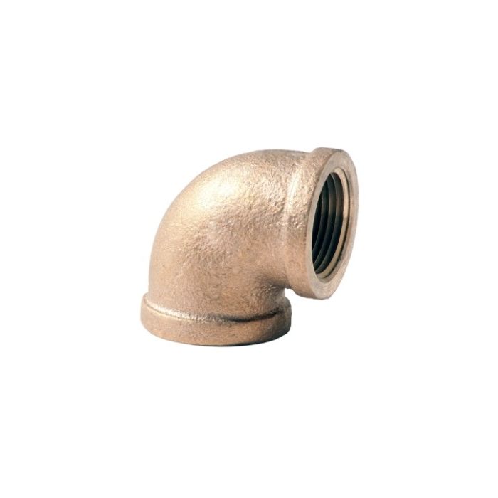 Brass Ftg XNL101-04 XNL101-04 Pipe Elbow, 1/4 in Nominal, FNPT End Style, 125 lb, Brass, Rough, Import