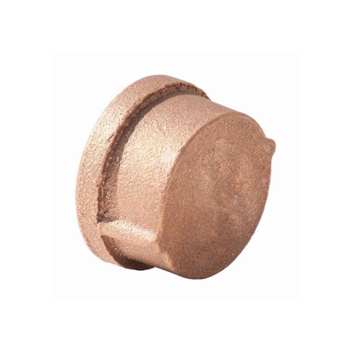 Brass Ftg XNL116-32 Pipe Cap, 2 in Nominal, FNPT End Style, 125 lb, Brass, Rough, Import