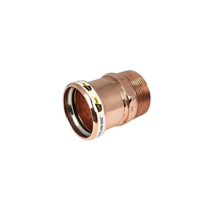 Apollo 10061982 2-1/2 in. Press x MPT 300# Domestic Copper Adapter