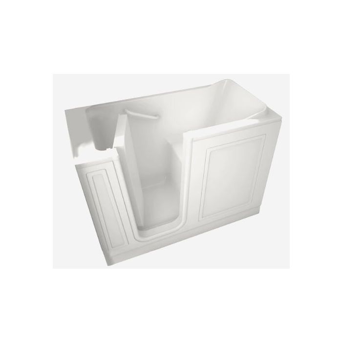 American Standard Walk-in Bath 48-in L x 28-in W x 37-in H White Acrylic Rectangular Walk-in Whirlpool Tub and Air Bath