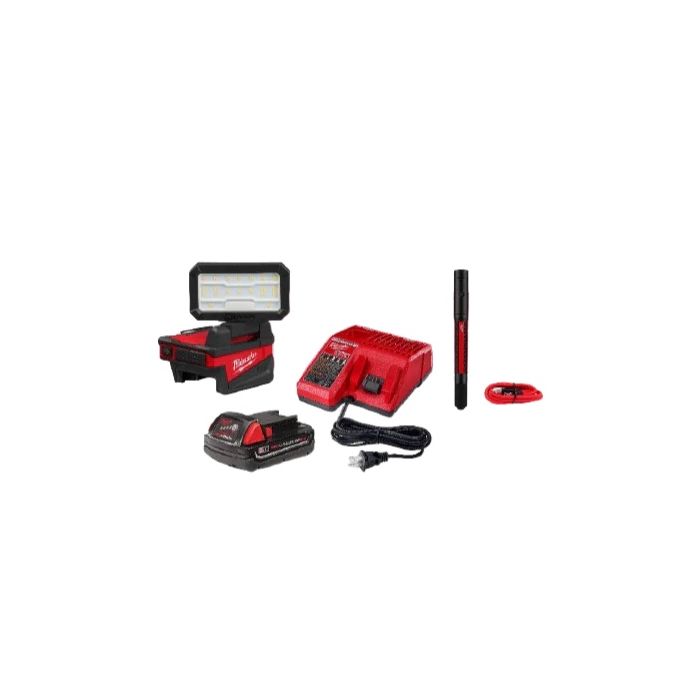 Milwaukee 2359-21PEN M18 Rover Compact Folding Flood Light With Penlight Pack In