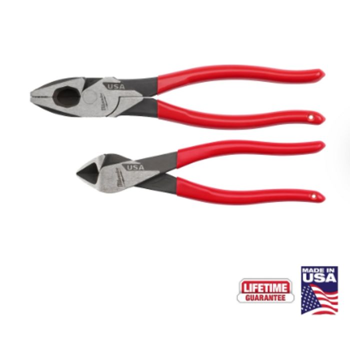 Milwaukee MT50002 2PC Dipped Grip Cutting Pliers Set
