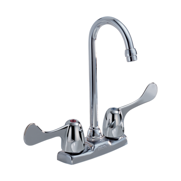 Delta 2171LF-WBHHDF Commercial HDF®: Two Handle Blade Bar / Prep Faucet