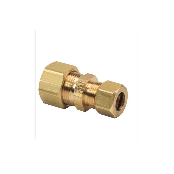 BrassCraft 62-8 1/2 in. O.D. Compression x 1/2 in. O.D. Compression Brass Compression Union Fitting