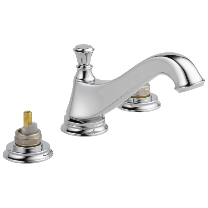 Delta 3595LF-MPU-LHP Two Handle Widespread Bathroom Faucet - Low Arc Spout - Less Handles