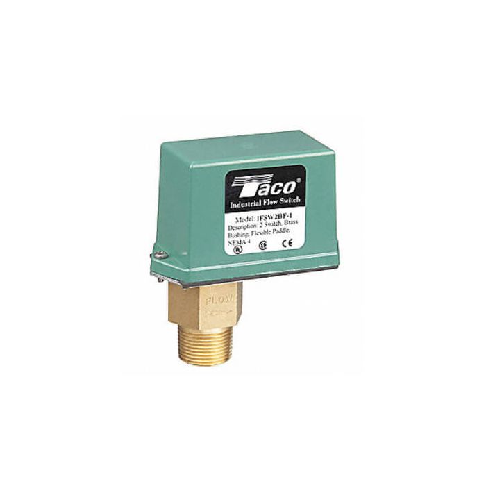 Taco IFSW2BF-1 1 in Brass Flow Switch NEMA4 w/ Flexible Paddles (Double Switch)