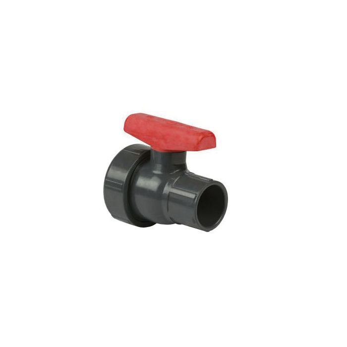 Spears 2412-015G Single Entry Ball Valve, 1-1/2 in Nominal, Socket End Style, PVC Body, Buna-N Softgoods, Domestic