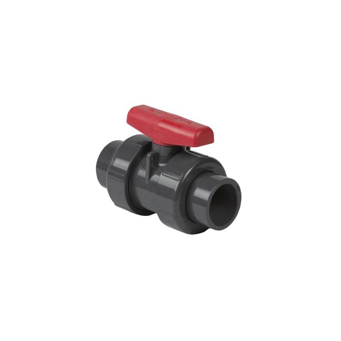 Spears 3639-005 True Union 2000 Standard Ball Valve, 1/2 in Nominal, Socket and FNPT End Style, PVC Body, FKM Softgoods, Domestic