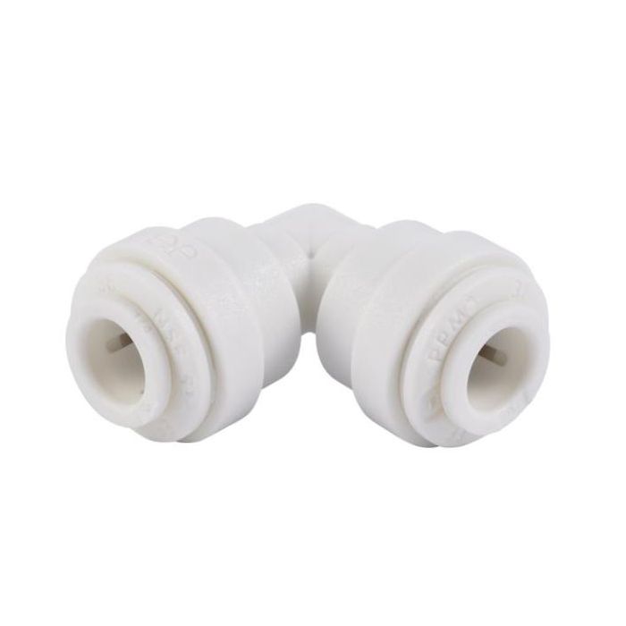 John Guest PP0308W-US 1/4 in. Polypropylene 90-Degree Push-to-Connect Elbow Fitting