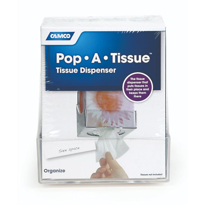 Camco 57101 Pop-A-Tissue - Clear Bilingual