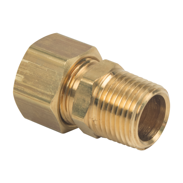 BrassCraft 68-8-6X 1/2 in. O.D. Compression x 3/8 in. MIP No-lead Brass Compression Male Reducing Adapter Fitting