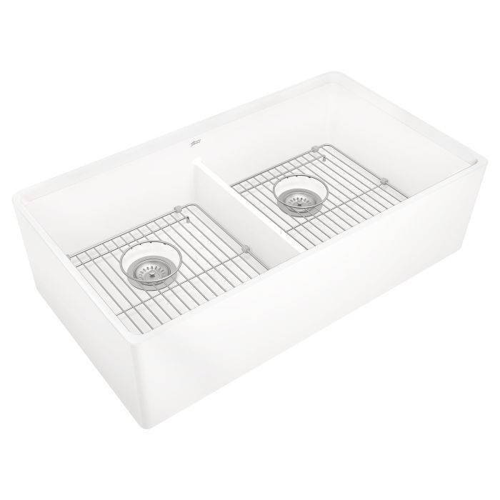 American Standard 1180DB3620.291 Avery 36 x 20-Inch Fine Fireclay Undermount or Flush Mount Double Bowl Apron Kitchen Sink