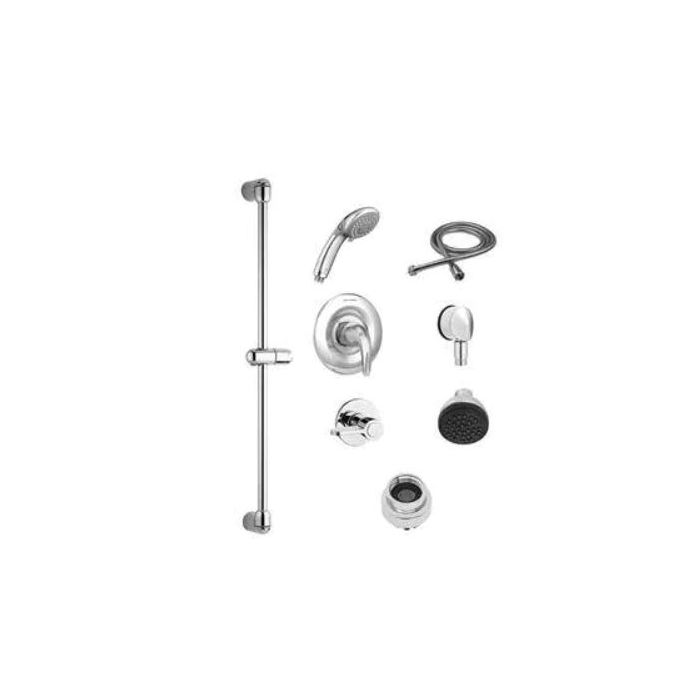 American Standard TU662223.002 Single Handle Multi Function Shower System in Polished Chrome