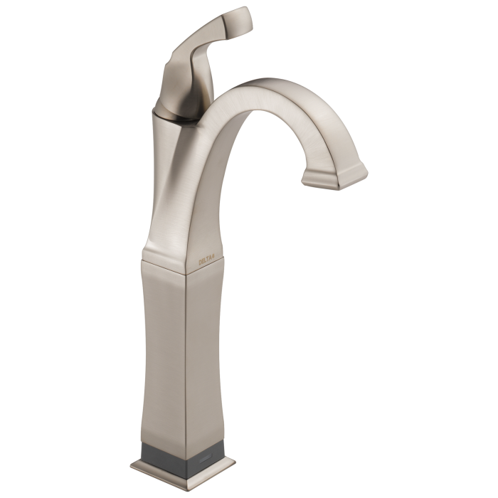 Delta 751T-SS-DST Single Handle Vessel Bathroom Faucet with ToucO.xt Technology