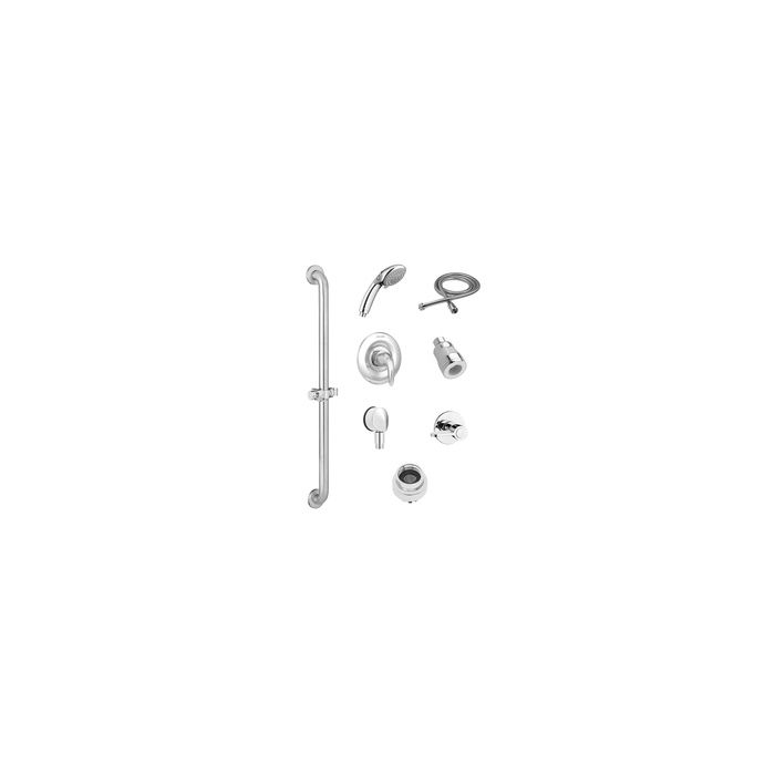 American Standard TU662SG213.002 Commercial Shower System Trim Kit, 1.5 gpm Flow Rate, Import