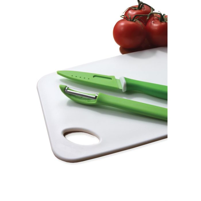 Camco 51954 Cutting Board Set 3 Piece w/Paring Knife and Peeler