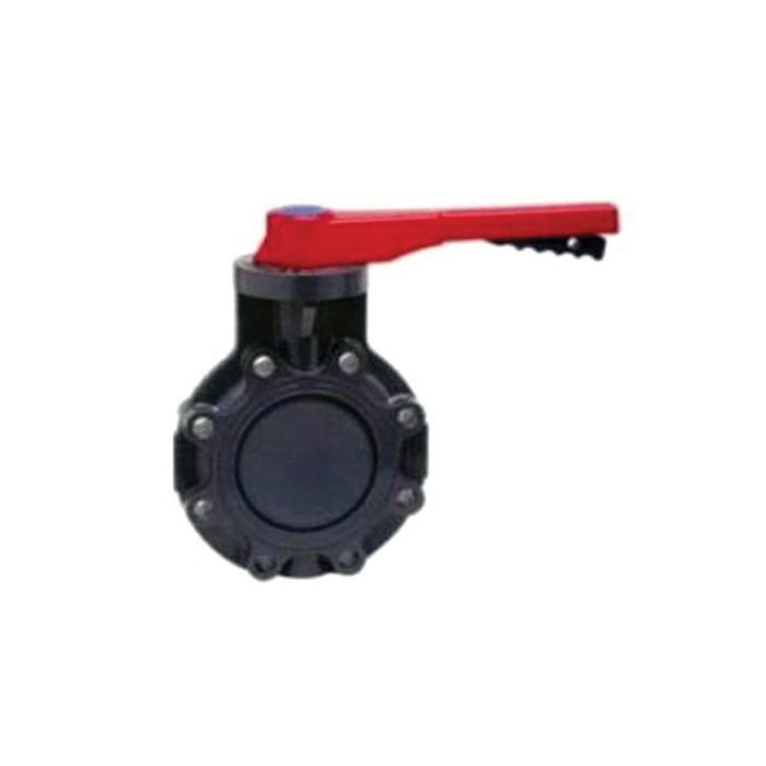 Spears 723311-020 Butterfly Valve, 2 In Nominal, 150 Lb, Pvc Body, Fkm Softgoods, Domestic