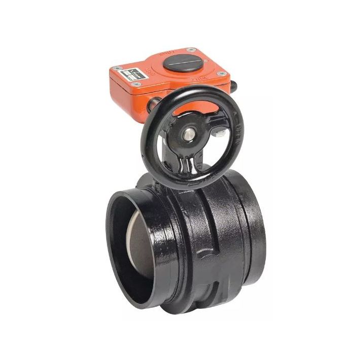 Victaulic V120761SE3 761 Series MasterSeal™ 12 in. Ductile Iron EPDM Gear Operator Handle Butterfly Valve