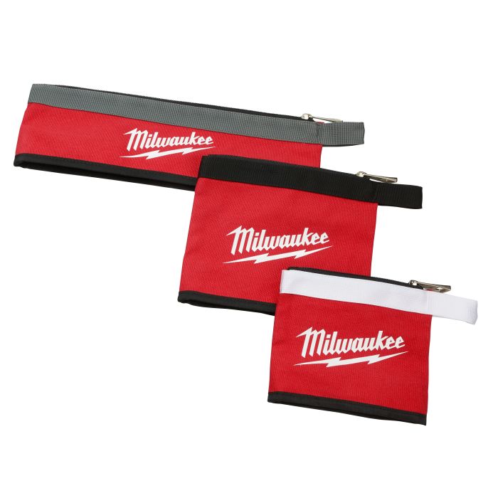 Milwaukee Tool 48-22-8183 3 PC Multi-Size Zipper Pouches