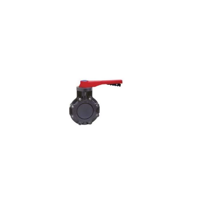 Spears 723311-060 Standard Lug Style Butterfly Valve, 6 in Nominal, 150 lb, PVC Body, FKM Softgoods, Domestic