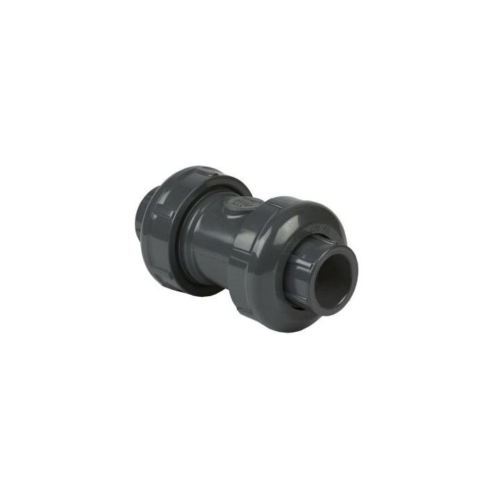 Spears 2229-005 True Union Regular Style Ball Check Valve, 1/2 in, Socket/FNPT, PVC Body, EPDM Softgoods, Domestic