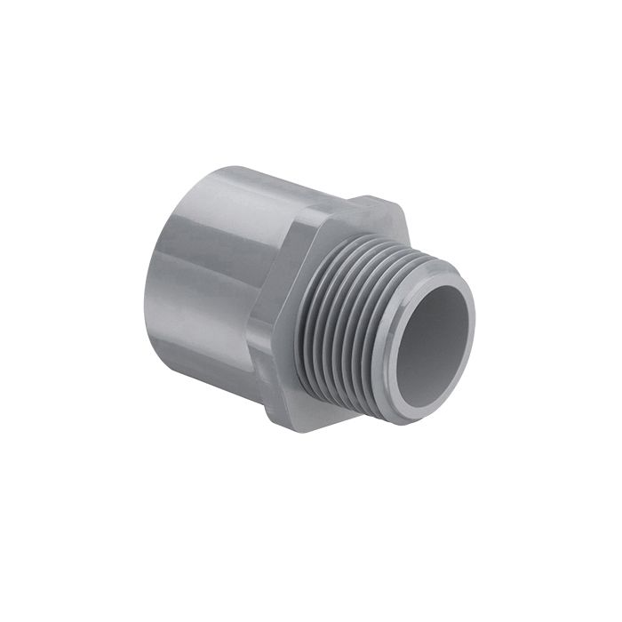 Spears 836-131C Male Reducing Adapter, 1 x 3/4 in, MNPT x Socket, SCH 80/XH, CPVC, Domestic