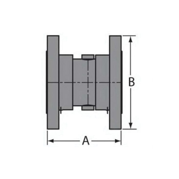 Spears 5423-060C Butterfly Check Valve, 6 in, Flanged, CPVC Body, EPDM Softgoods, Domestic