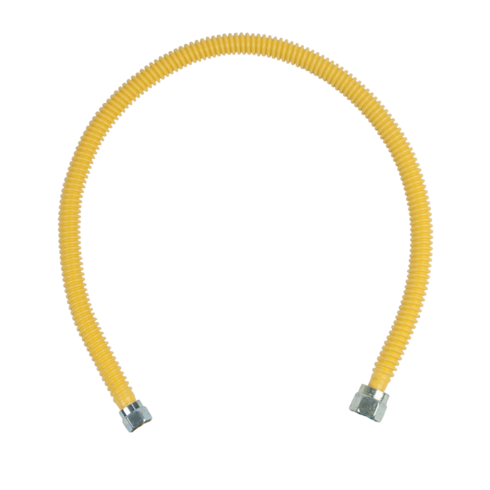 BrassCraft CSSDNN-28N ProCoat Nut x Nut x 28 in. Stainless Steel Gas Connector 1/2 in. O.D. (77,100 BTU)