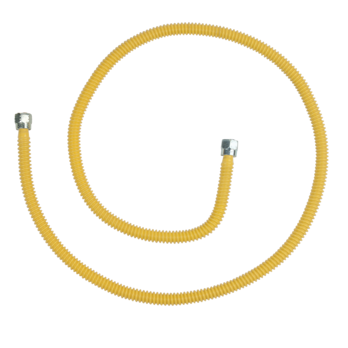 BrassCraft CSSLNN-46N ProCoat Nut x Nut x 46 in. Stainless Steel Gas Connector 3/8 in. O.D. (28,300 BTU)