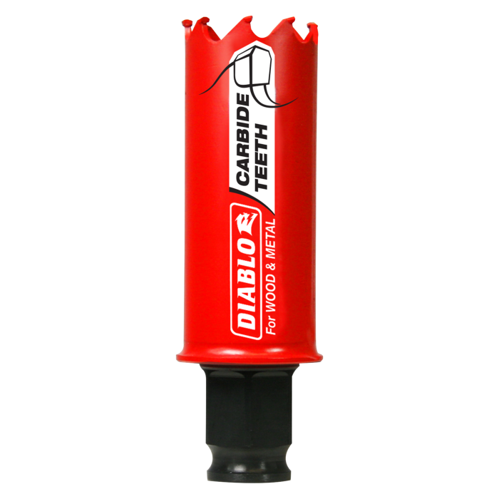 Diablo DHS1063CT 1-1/16 in. (27mm) Carbide-Tipped Wood & Metal Holesaw