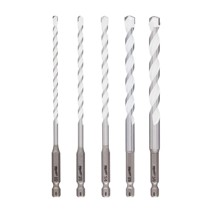Milwaukee Tool 48-20-8898 5pc. SHOCKWAVE™ Carbide Multi-Material Drill Bits