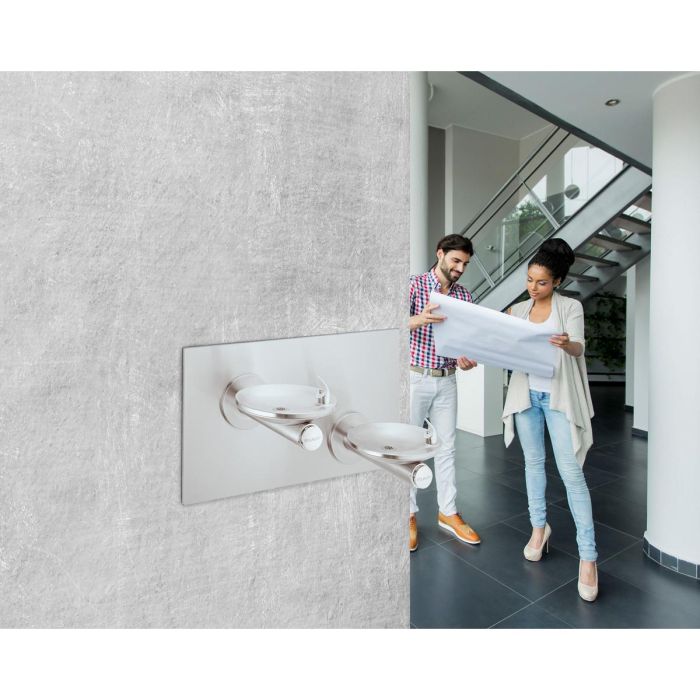 Elkay EDFPBV117C SwirlFlo Bi-Level Fountain Non-Filtered Non-Refrigerated, Stainless