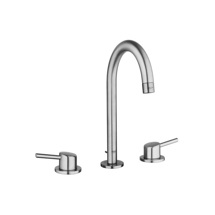 Grohe 20217ENA Concetto 1.2 GPM Widespread Bathroom Faucet with SilkMove and WaterCare Technologies - Free Metal Pop-Up Drain Assembly with purchase