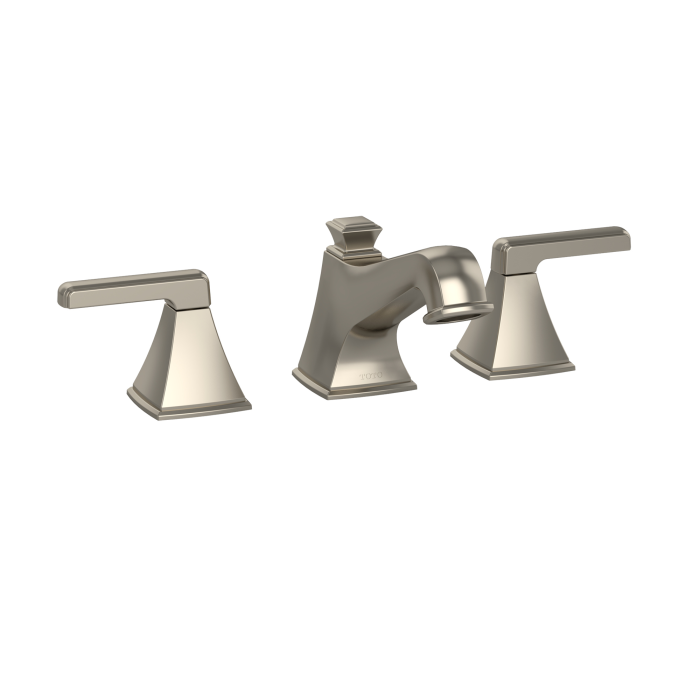 Toto TL221DD12#BN Connelly Two Handle Widespread 1.2 Gpm Bathroom Sink Faucet, Brushed Nickel