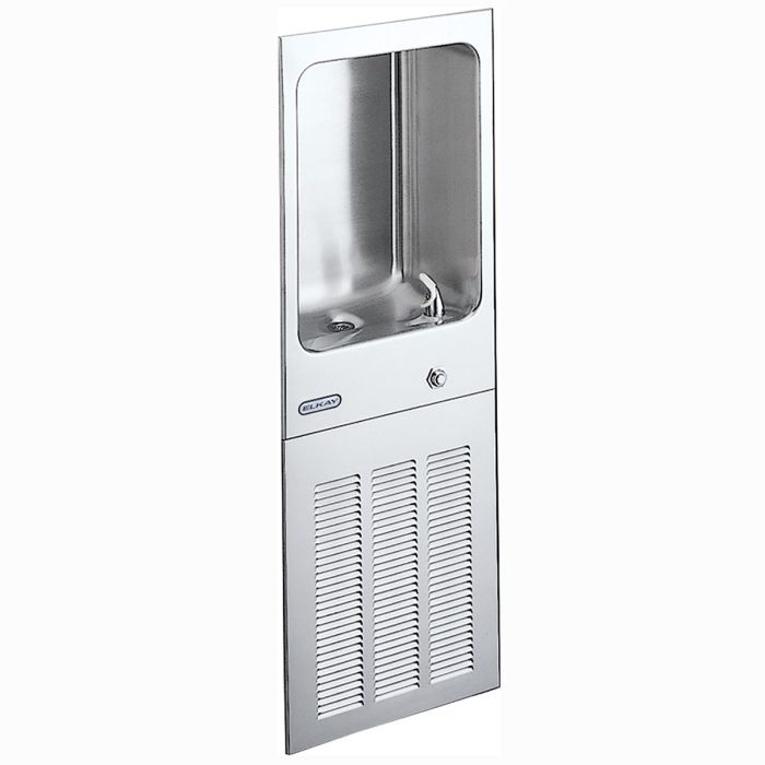 Elkay EFRCM8K Fully Recessed Wall Mount Cooler with Mounting Box Non-filtered Refrigerated 8 GPH Stainless