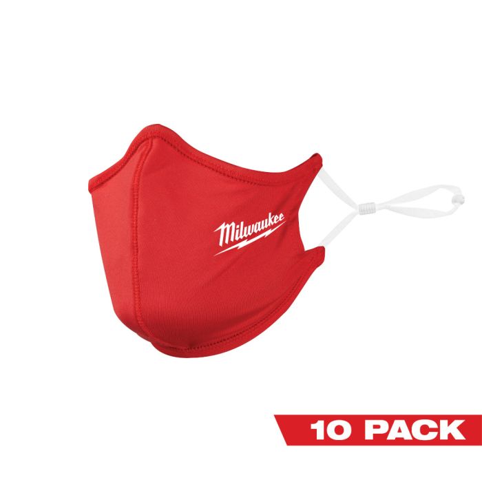 Milwaukee Tool 48-73-4229 10Pk Red 2-Layer Face Mask