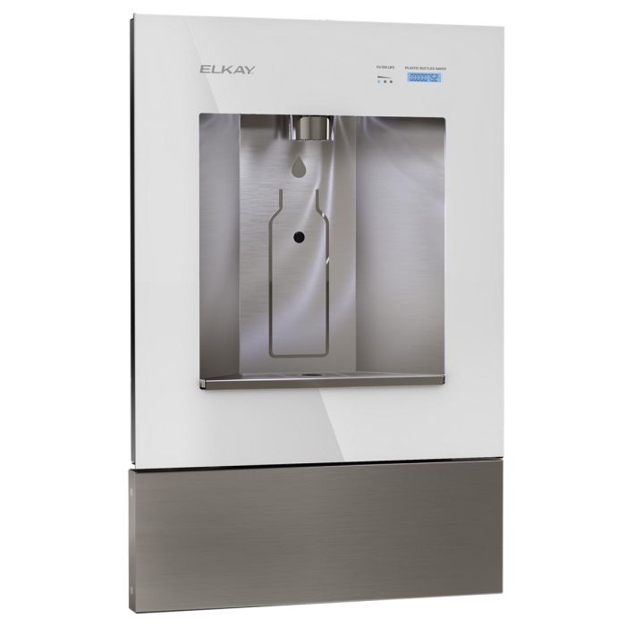 Elkay LBWDC00WHC ezH2O Liv Pro In-Wall Commercial Filtered Water Dispenser, Non-refrigerated, Aspen White