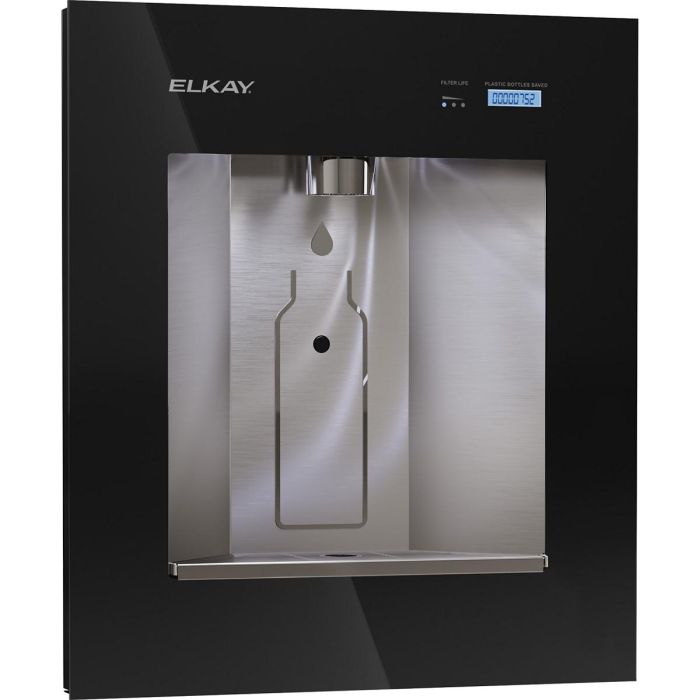 Elkay LBWD06BKK ezH2O Liv Built-in Filtered Refrigerated Water Dispenser, Remote Chiller, Midnight