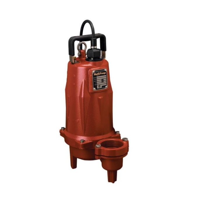 Liberty Pumps LEH154M2-2, LEH150 Series, Manual Submersible Sewage Pump, 1-1/2 HP, 440-480 Volts, 3 Phase, 2