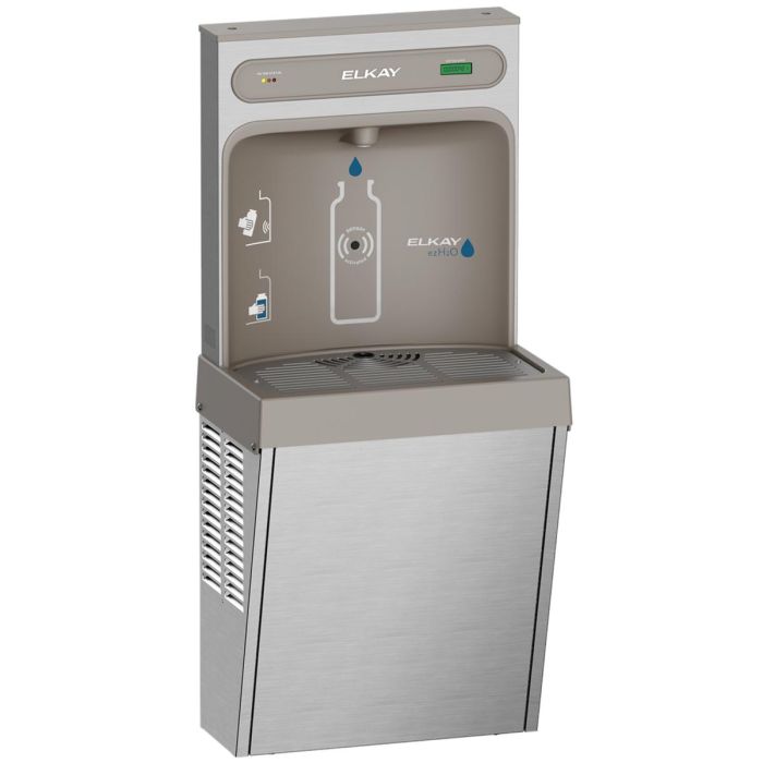 Elkay LZ8WSSSMC ezH2O Refrigerated Surface Mount Bottle Filling Station, Filtered 8GPH Stainless Steel